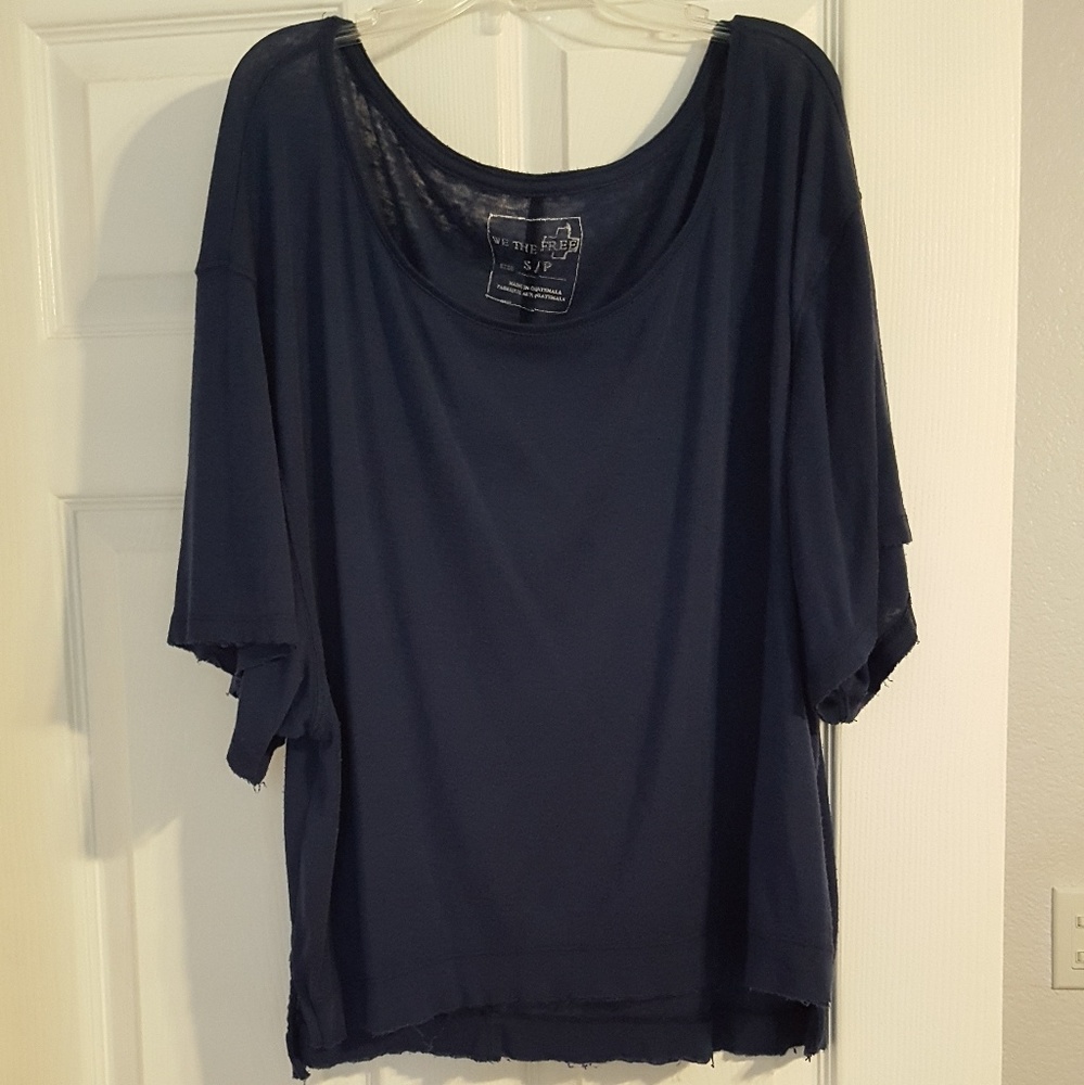 Oversized short sleeve shirt